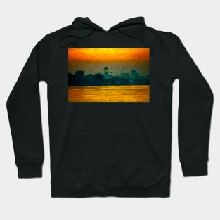 Polish Moon over the Harbor Hoodie